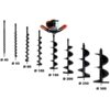GT GARDEN Benzin-Erdbohrer 3 PS 52 cm³ mit 8 Bohrern 40–300 mm