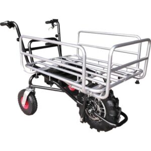 DEFPRO 120 Elektro-Schubkarre mit Transportkorb – 120 kg / 24 V