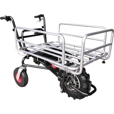 DEFPRO 120 Elektro-Schubkarre mit Transportkorb – 120 kg / 24 V
